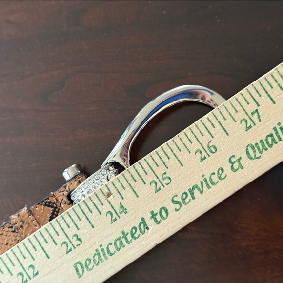 Metallic Gold Belt w rhinestone buckle y2K adjustable - Picture 6 of 7